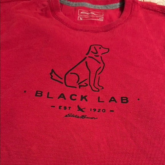 Black Lab Red Long Sleeve Shirt - Picture 4 of 5